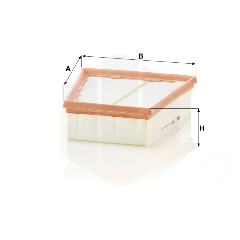 MANN-FILTER C 2638/1 Filtro Aria Auto - Altezza 53mm, Diametro 257/206mm, Sostituzione Originale Per Auto